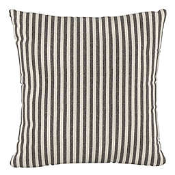 Skyline Furniture Scout Stripe Square Throw Pillow in Charcoal