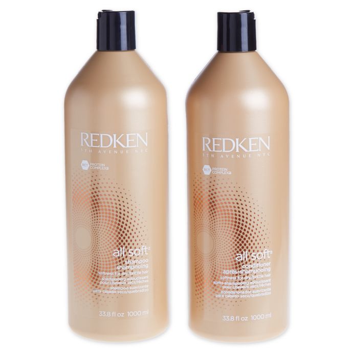 Redken All Soft 33 8 Oz Shampoo And 33 8 Oz Conditioner Set Of 2 Bed Bath Beyond