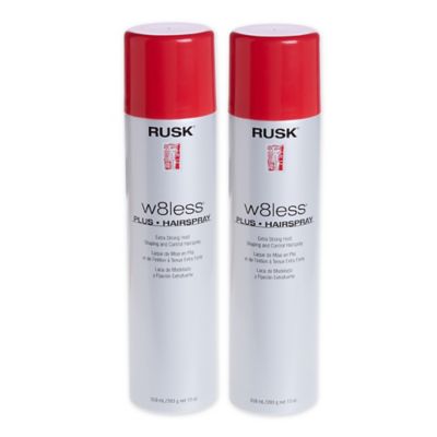 Rusk&reg; W8less&reg; 10 oz. Plus Extra Strong Hold Hairspray (Set of 2)