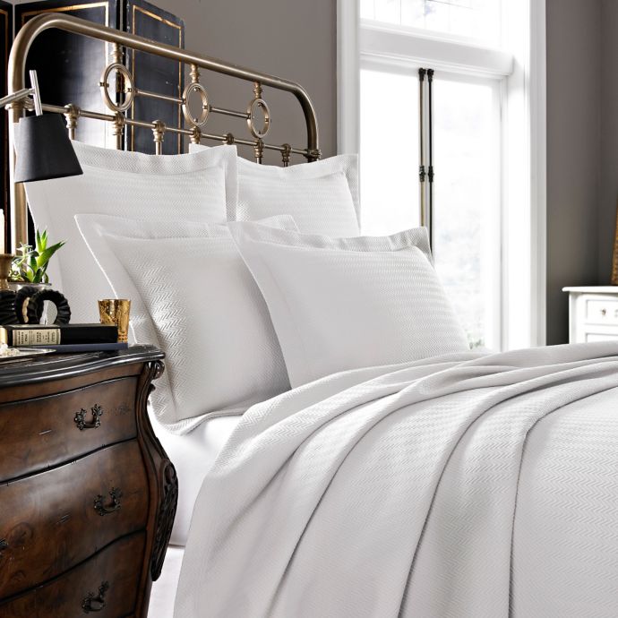 Kassatex Murano Collection Pillow Sham in White Bed Bath & Beyond