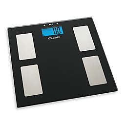 Escali® Glass Body Fat, Water, Muscle Mass Bathroom Scale