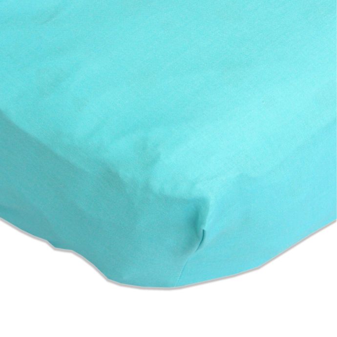 Caden Lane Bright Baby Green Fitted Crib Sheet In Turquoise