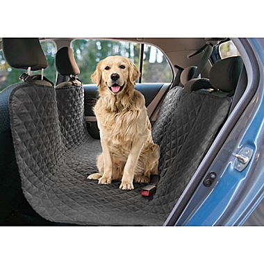 Quilted Grey Pet Car Back Seat Cover Protector. View a larger version of this product image.