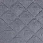 Alternate image 1 for Quilted Grey Pet Car Back Seat Cover Protector