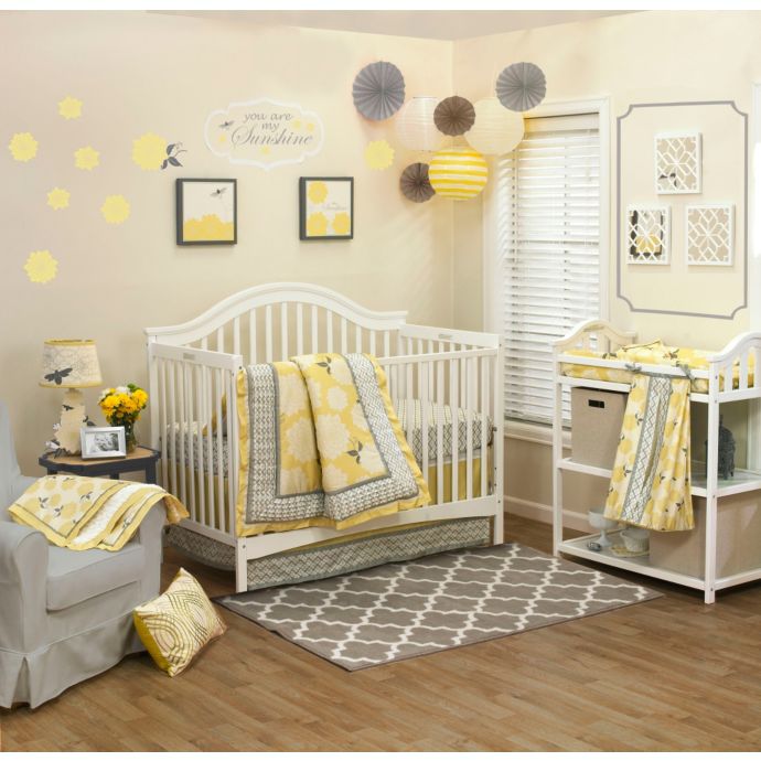 The Peanutshell Stella 4 Piece Crib Bedding Set Bed Bath Beyond