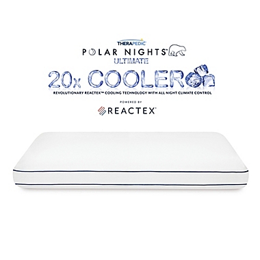 Size White Therapedic Polar Nights Cooling Memory Foam Pillow King 