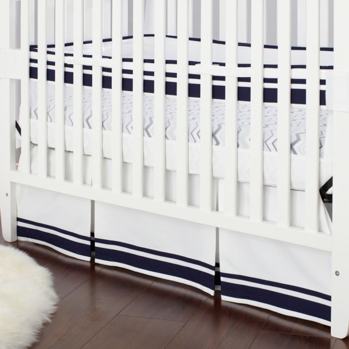 Just Born Mix Match Classic Collection Crib Skirt In Navy