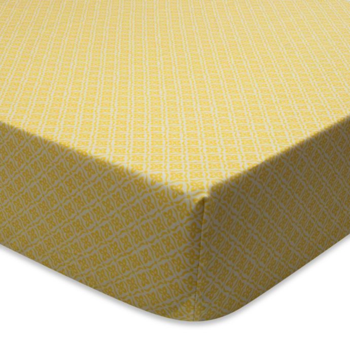 True Baby Sunshine Fitted Crib Sheet In Yellow Solid Buybuy Baby