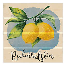 Watercolor Lemons 14-Inch x 14-Inch Personalized Pallet Wood Art