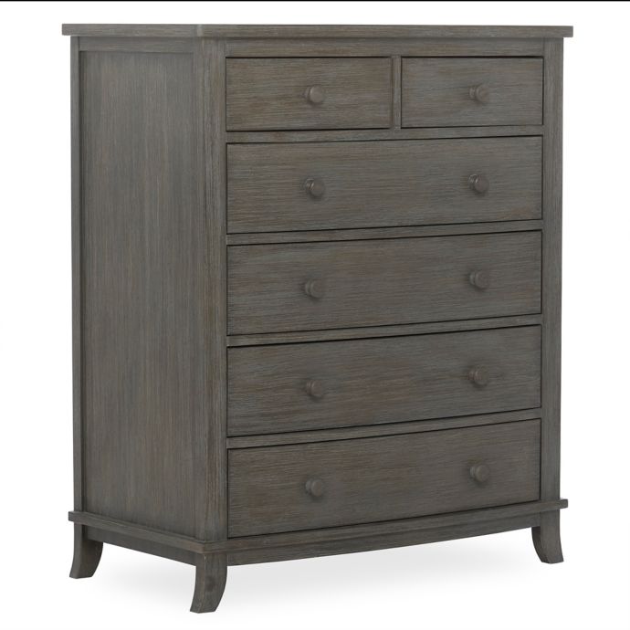 Eacute Volur Amsterdam 6 Drawer Tall Chest In Brushed Grey