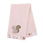 Alternate image 2 for NoJo&reg; Countryside Floral Squirrel Stroller Blanket in Pink