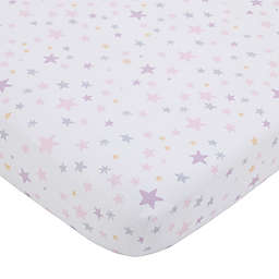 Little Love by NoJo® Shine On My Love Fitted Crib Sheet in Pink