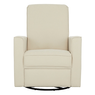 evolur Harlow Deluxe Power Glider Recliner in Shell. View a larger version of this product image.