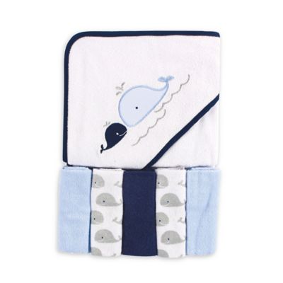 whale hooded towel