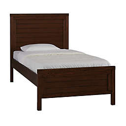 TiAmo Henley Panel Bed in Weathered Brown