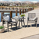 Alternate image 1 for Forest Gate Olive 3-Piece Acacia Outdoor Chat Set in Grey Wash