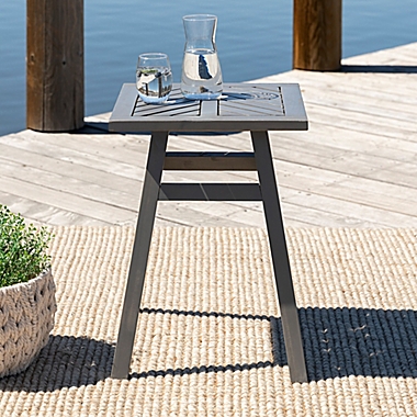 Forest Gate Olive 3-Piece Acacia Outdoor Chat Set in Grey Wash. View a larger version of this product image.