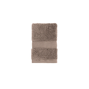 O&O by Olivia & Oliver&trade; Turkish Modal Washcloth in Taupe. View a larger version of this product image.