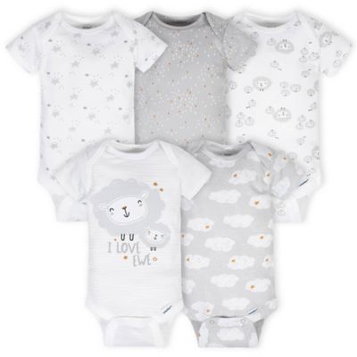 grey baby bodysuit