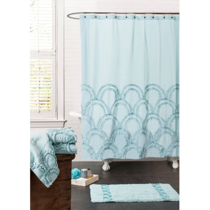 Esme Spa 72 Inch X 72 Inch Shower Curtain In Blue Bed Bath Beyond