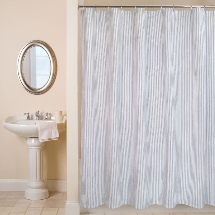 Ticking Stripe Shower Curtain Bed Bath Beyond