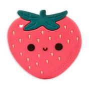 Loulou Lollipop&reg; Strawberry Teething Ring in Pink