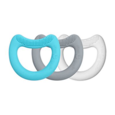 green sprouts&reg; 3 pack First Teethers made from Silicone - Aqua Set