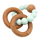 Alternate image 0 for Loulou LOLLIPOP Silicone and Wood Bubble Teething Ring in Mint