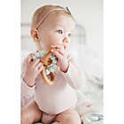 Alternate image 1 for Loulou LOLLIPOP Silicone and Wood Bubble Teething Ring in Mint