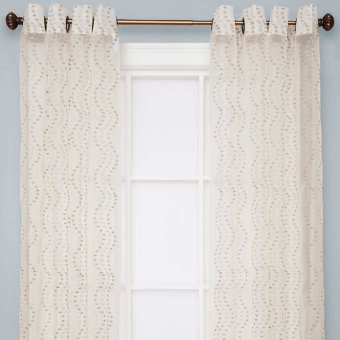 Sloane Sheer Grommet Window Curtain Panels In Ivory Bed Bath