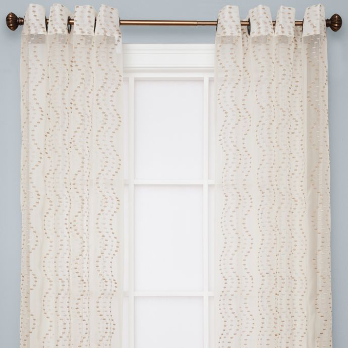 Sloane Sheer Grommet Window Curtain Panels In Ivory Bed Bath