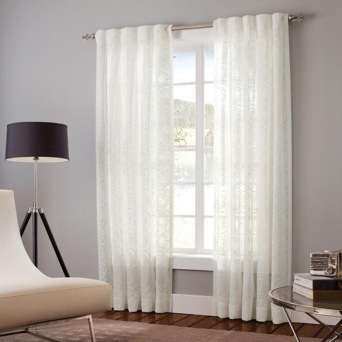 Designer's Select Claudia Back Tab Window Curtain Panel in ...