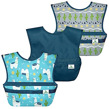 green sprouts&reg; 8-Piece Toddler Mealtime Set in Aqua Llamas. View a larger version of this product image.