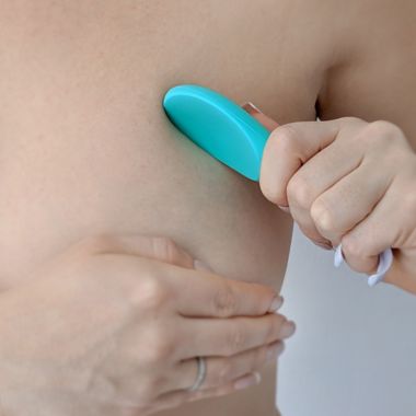 LaVie&trade; Lactation Massage Roller in Teal. View a larger version of this product image.