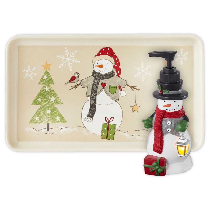 Scenic Snowman Bathroom Accessory Collection Bed Bath Beyond