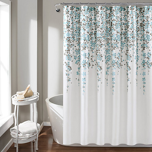 72 Inch Weeping Flower Shower Curtain, Bed Bath And Beyond Shower Curtains Fabric