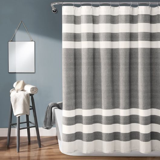 Lush Decor 72 Inch X 72 Inch Cape Cod Stripe Shower Curtain Bed Bath Beyond