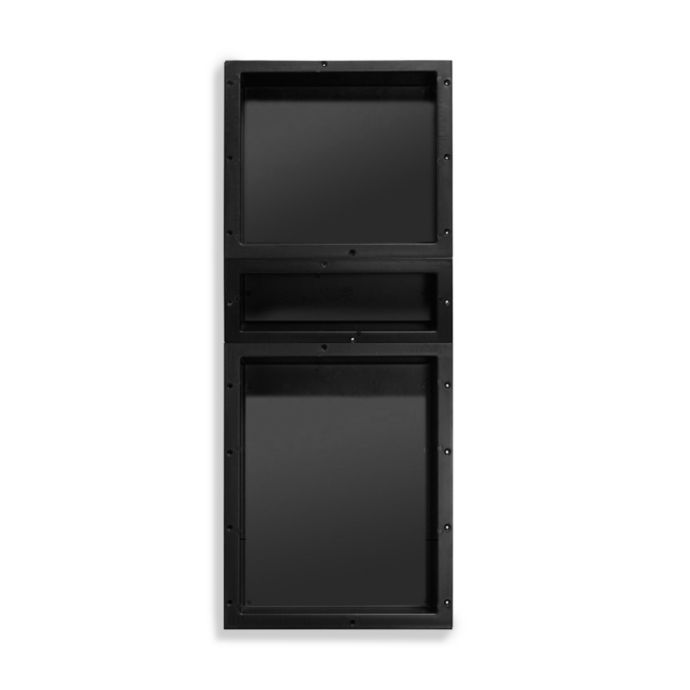 Redi Niche Triple Recessed 16 Inch X 40 Inch Shower Shelf With 20