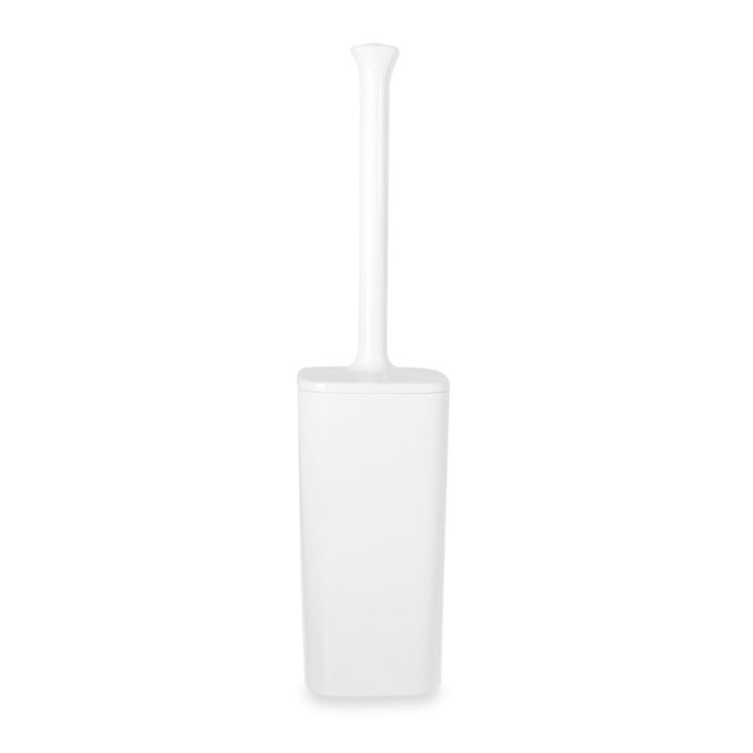 InterDesign® Modern Square Toilet Bowl Brush in White Bed Bath & Beyond