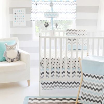 grey chevron baby bedding