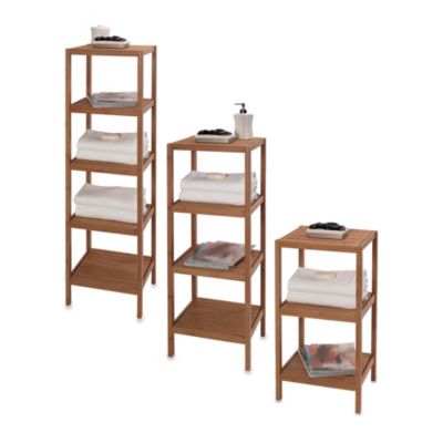 bathroom towel shelving unit