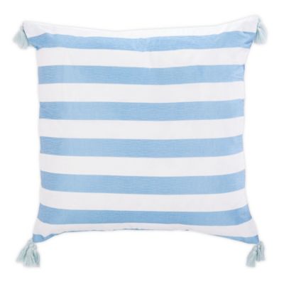 blue stripe pillow