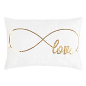 Safavieh Infinite Love Oblong Throw Pillow in Gold/Cream