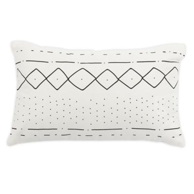 black and white patterned pillows
