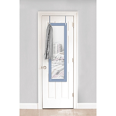 SALT&trade; Over the Door Mirror 16-Inch x 52-Inch in Blue. View a larger version of this product image.