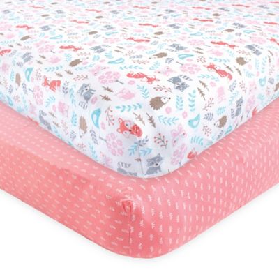 woodland fitted crib sheet