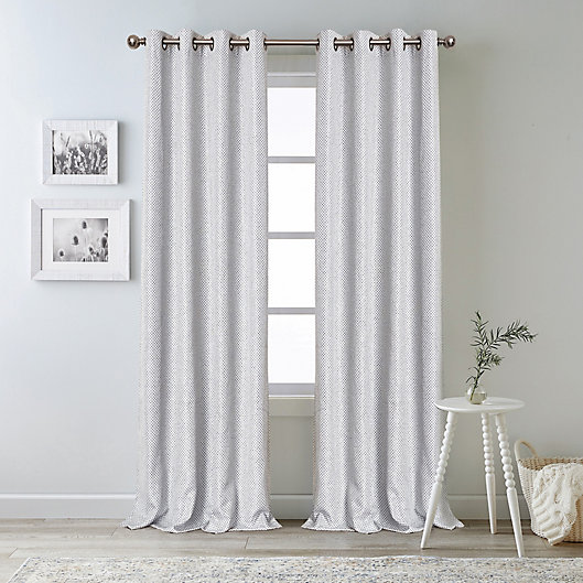 Alternate image 1 for Bee & Willow™ Oakdale 63-Inch Grommet 100% Blackout Curtain Panel in Navy (Single)
