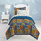 Alternate image 0 for Dream Factory Dino Blocks Full Comforter Set in Blue