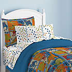 Alternate image 2 for Dream Factory Dino Blocks Full Comforter Set in Blue