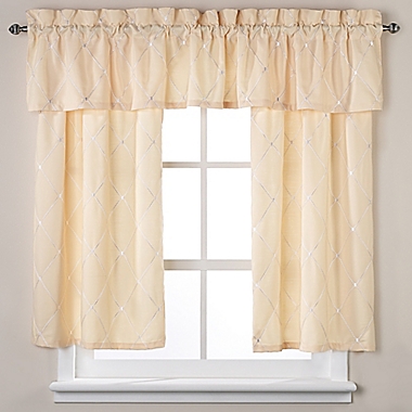 Wellington Bath Window Valance in Yellow. View a larger version of this product image.